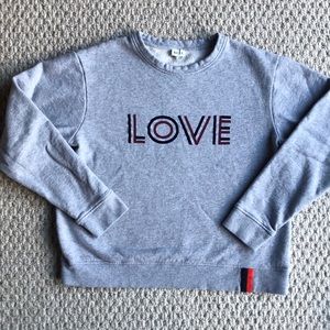 KULE love sweatshirt, brand new no tags, size S